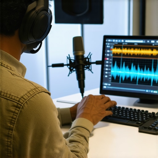 Audio Maintenance Tools for Consistent Sound Audio technician calibrating microphone and spectral analyzer in studio environment